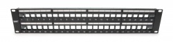 Unloaded Patch Panel, 48 Port, Shielded